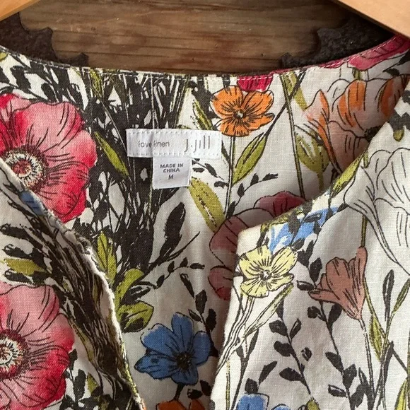 J. Jill Multicolor Floral Midi Dress - Picture 2 of 5